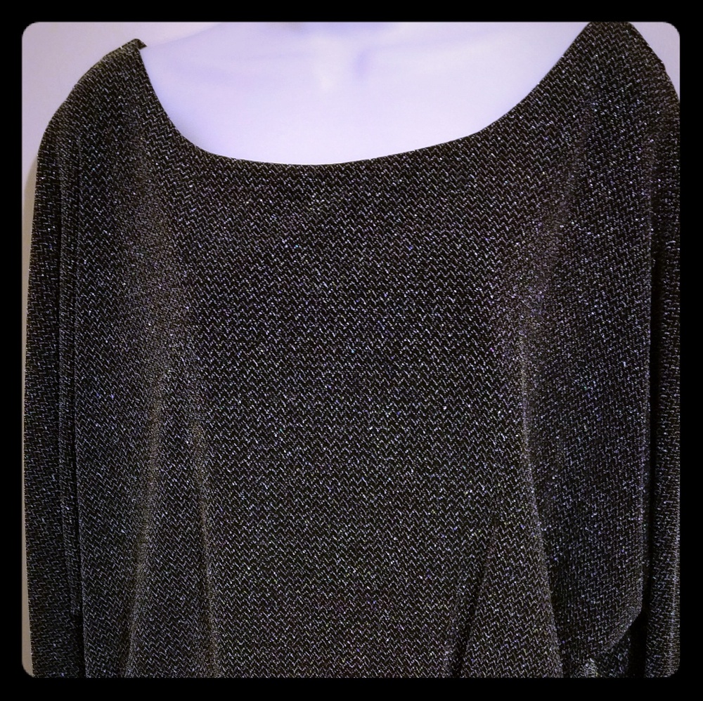 Jessica Howard Black and Silver Cocktail Dress